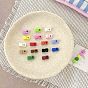 Opaque Acrylic Beads, Cube