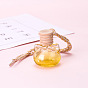 Colored cat head car perfume bottle glass empty bottle essential oil aromatherapy bottle car pendant