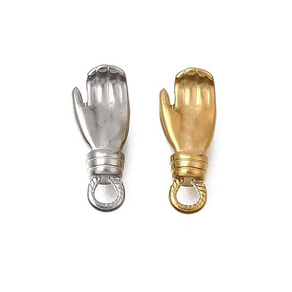 304 Stainless Steel Charms, Palm Charms