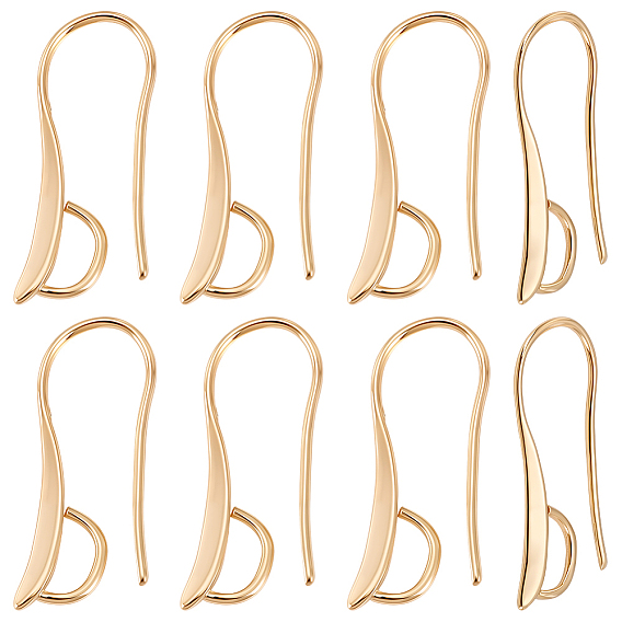 40 шт латунные серьги крючки, без кадмия и без свинца