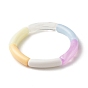 Acrylic Tube Beaded Stretch Bracelets