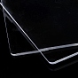 Plaque de pression en acrylique transparent, tampons de coupe, rectangle