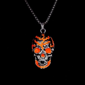 Alloy Pendants, Luminous Skull