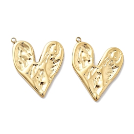 PVD Vacuum Plating 304 Stainless Steel Pendants, Heart Charm