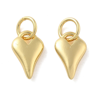 Латунь прелести, сердце, с целью перехода в кольце, без свинца и без кадмия, долговечный, стойки покрытие