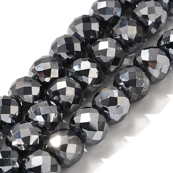 Терагерц каменные бусы пряди, граненые, круглые