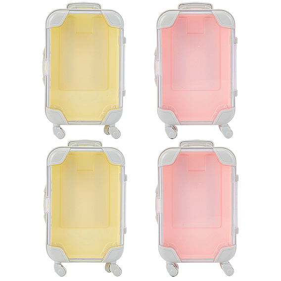 4 шт. 2 цвета мини-пластиковые чемоданы упаковочные коробки для хранения конфет мелкие предметы