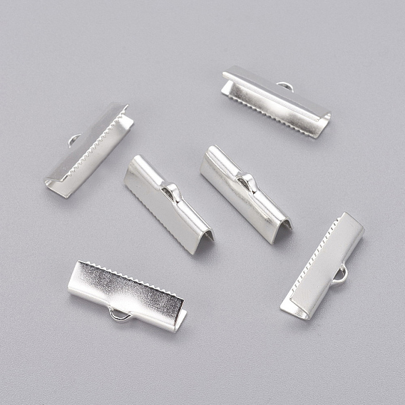 Brass Terminators, Rectangle, Lead Free & Cadmium Free &Nickel Free, 20x4mm, Hole: 1x3mm