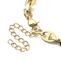 Ion Plating(IP) 304 Stainless Steel Oval Link Chain Necklaces for Women