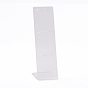Transparent Acrylic Earrings Display Stands, L-Shaped
