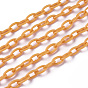 ABS Plastic Cable Chains, Oval