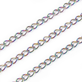 Ion Plating(IP) Fashionable Unisex 304 Stainless Steel Watch Band Wristband Bracelets, with Watch Band Clasps