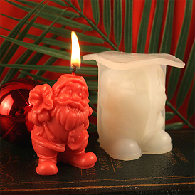 DIY Silicone Candle Molds, for Scented Candle Making, Christmas Santa Claus