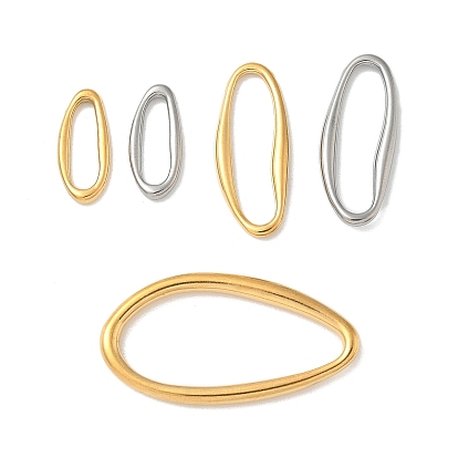 304 нержавеющей стали связывающий кольца, ионное покрытие (ip), слеза / овальные