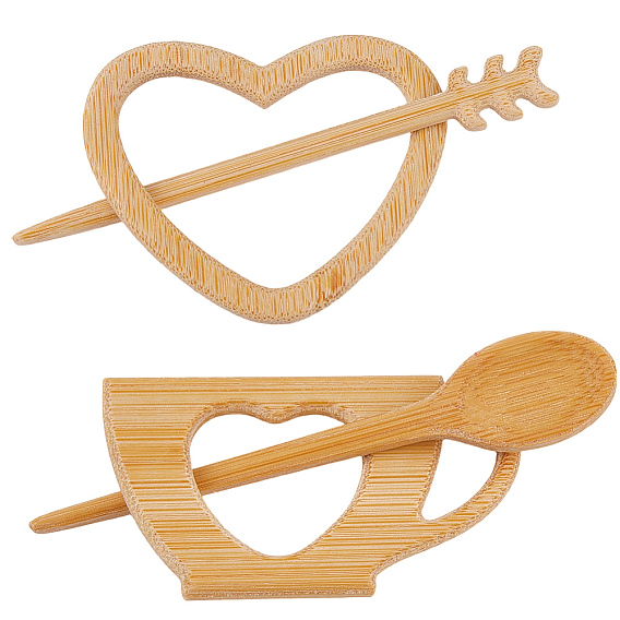 2 наборы 2 стили деревянных брошей