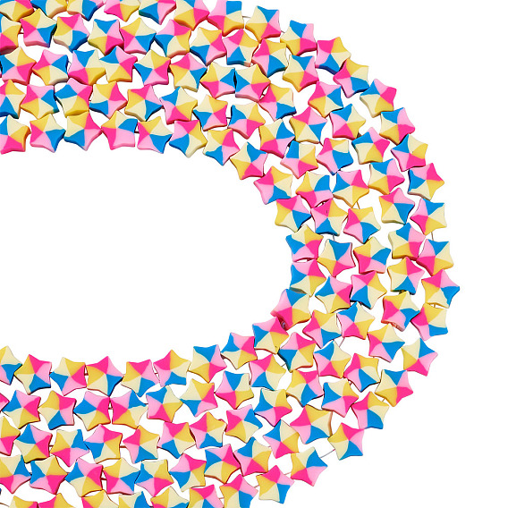 Бусины из полимерной глины , звезда