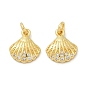 Латунные микро проложить кубического циркония подвески, подвески в форме ракушек, с целью перехода в кольце, стойки покрытие, прочное покрытие, без кадмия и без свинца