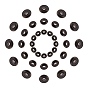 PVD Vacuum Plating 304 Stainless Steel Spacer Beads, Donut
