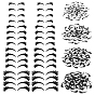 2Bags Felt Craft Doll Eyelash, for DIY Doll Toys Puppet Plush Animal Making