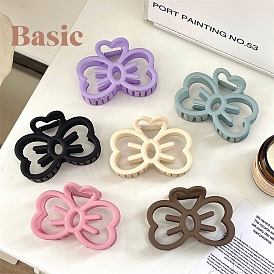 Plastic Claw Hair Clips, Bowknot