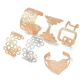 304 из нержавеющей стали манжеты браслеты, широкие браслеты для женщин