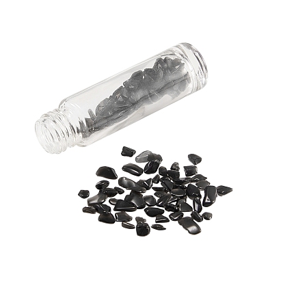 Glass Roller Ball Bottles, Refillable Perfume Bottle, with Natural/Synthetic Mixed Stone Chip Beads, for Personal Care