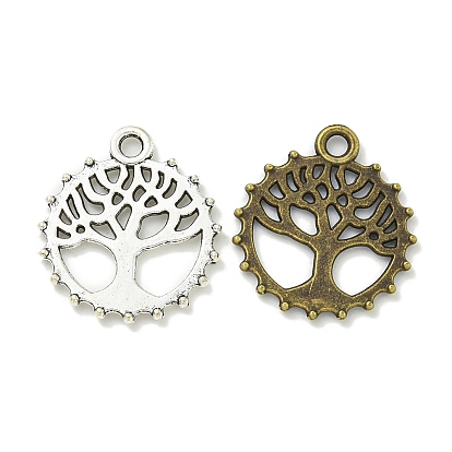 Сплавочные подвески тибетского стиля, без свинца и без кадмия, древо жизни