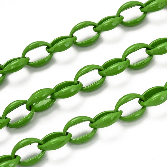 Spray Painted Alloy Cable Chains, Cadmium Free & Lead Free, with Spool, Unwelded