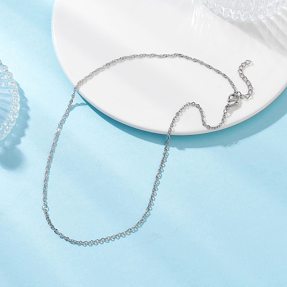 2мм 304 цепочка из нержавеющей стали сингапурские цепочки для женщин, не тускнеет