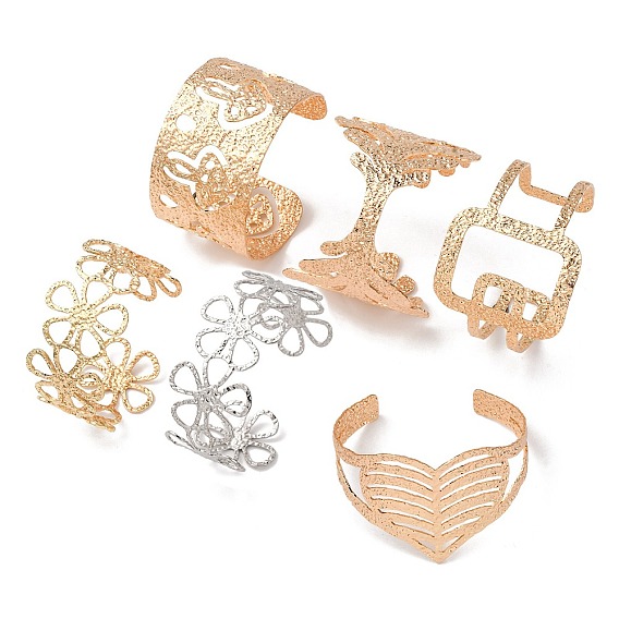 304 из нержавеющей стали манжеты браслеты, широкие браслеты для женщин