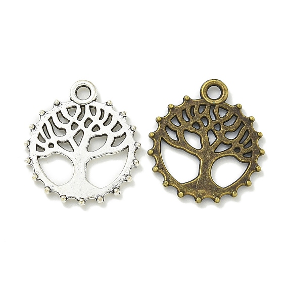 Сплавочные подвески тибетского стиля, без свинца и без кадмия, древо жизни