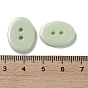 Ceramics Buttons, 2-Hole, Oval
