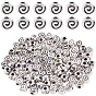 100Pcs Tibetan Style Alloy Beads, Cadmium Free & Lead Free, Heart with Whorl