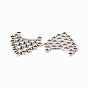 Tibetan Style Links, Lead Free and Cadmium Free, Triangle, 23.5x23.5x1mm, Hole: 1mm