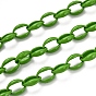 Spray Painted Alloy Cable Chains, Cadmium Free & Lead Free, with Spool, Unwelded