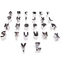 430 Stainless Steel Cookie Cutters, Letter A~Z-shaped
