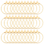 120Pcs Brass Pendants, Hoop Earring Findings