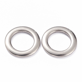 201 acier inoxydable reliant bagues, rond