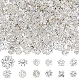 360 шт. 12 стили колпачков из сплава, цветок и звезда