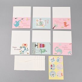 Paper Envelope, with Greeting Card and Paper Sticker