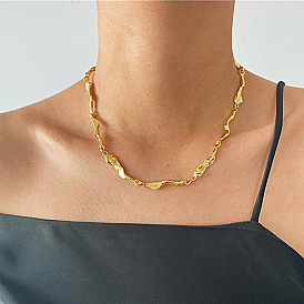 Fashionable and Versatile Hip-Hop Collarbone Chain with Unique Design for Women's Summer Style