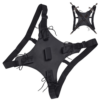 Пластиковая кобура для двух мечей, задняя крышка для костюма косплей аниме