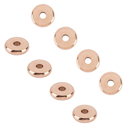 Вакуумное покрытие pvd 304 разделительные бусины из нержавеющей стали, пончик