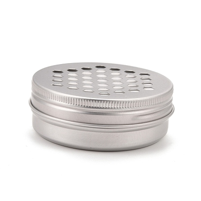Flache runde Dosen aus Aluminium, mit hohlen Deckeln, leere Vorratsdosen aus Blech
