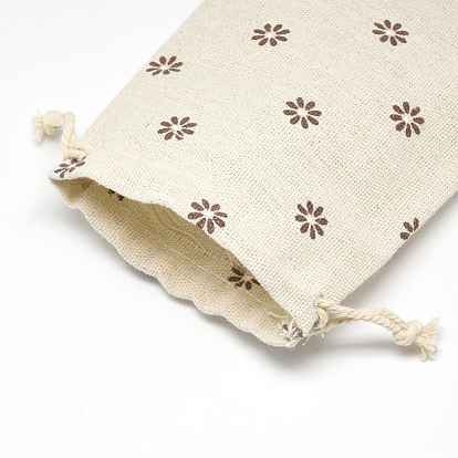 Упаковочные мешки из поликоттона (полиэстер), с печатным цветком