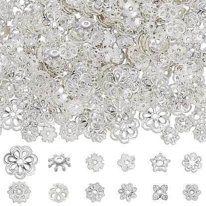 360 шт. 12 стили колпачков из сплава, цветок и звезда