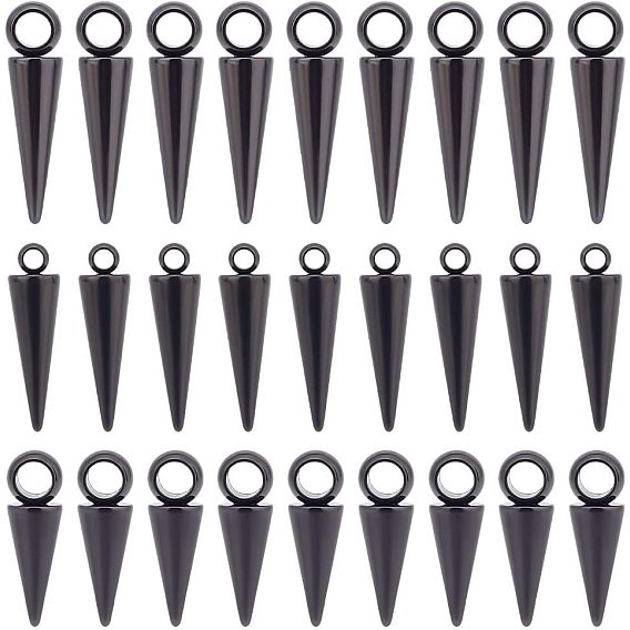 30 шт 3 стиль 304 подвески из нержавеющей стали, конус