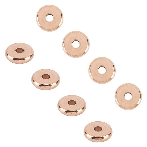 PVD Vacuum Plating 304 Stainless Steel Spacer Beads, Donut