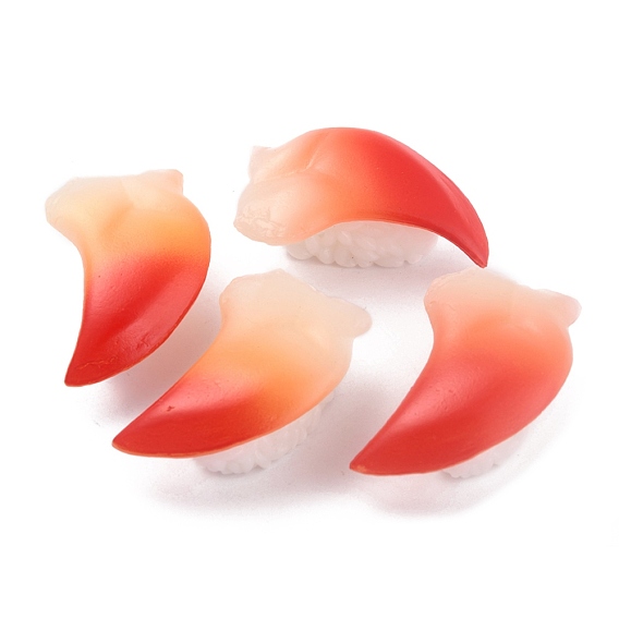 Artificial Plastic Sushi Sashimi Model, Imitation Food, for Display Decorations, Red Fish Sushi
