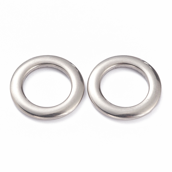 201 acier inoxydable reliant bagues, rond
